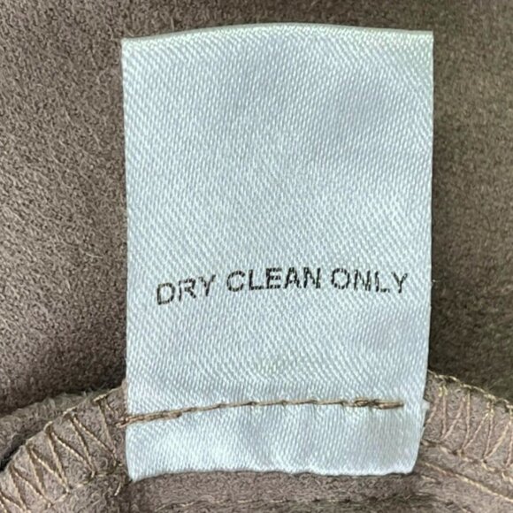 A Beautiful Soul Faux Suede Wrap Skirt Brown With Working Buttons Size A (14/16) - Picture 6 of 6